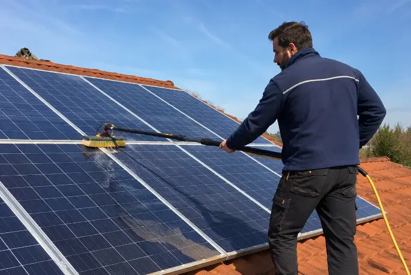 Nettoyage et entretien de panneaux solaires à Fontivillié